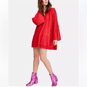 Free People Pleated Mini Dress 💃🏻